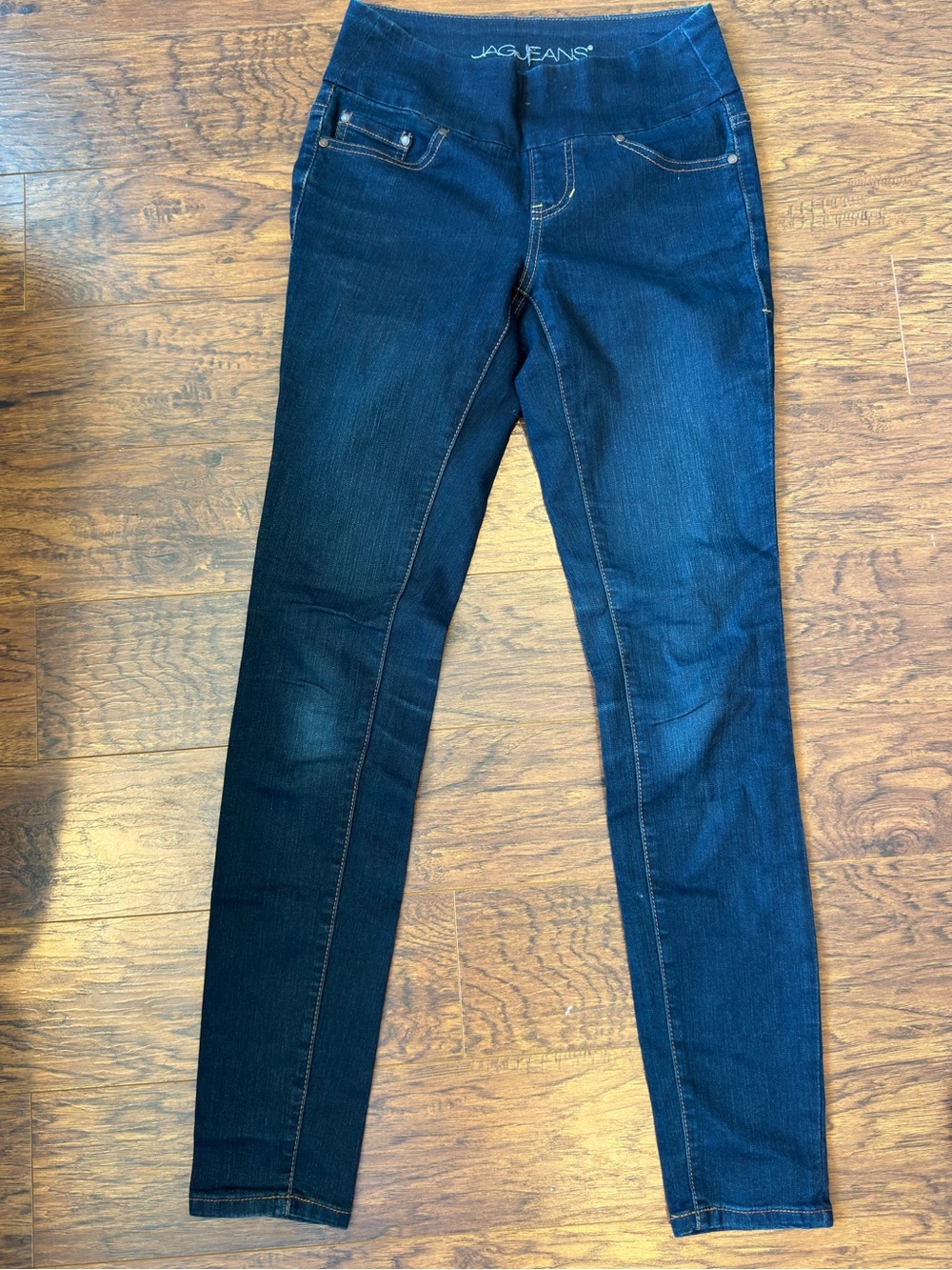 Jag Jeans Women's Dark Blue Pull-On Skinny Jeans